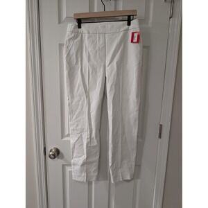 NWT‎ Spanx, Large, Slim Straight Ponte Paint, Classic White, Office Business